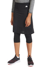 Cargar imagen en el visor de la galería, SNOGA GIRLS BASIC MESH SKIRT LEGGING BLACK