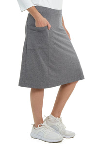 SNOGA FIT SKORT 22” HEATHER GREY