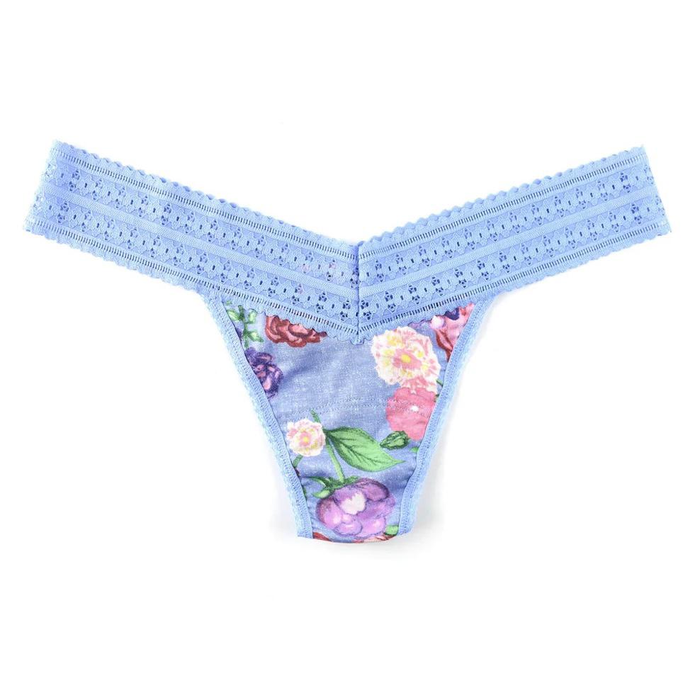 HANKY PANKY - COTTON CHATSWORTH HOUSE  LOW RISE THONG