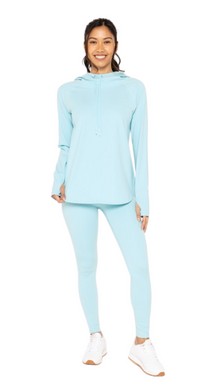 FREE MB ACTIVE HOODIE AND LEGGING SET BRIGHT BLUE