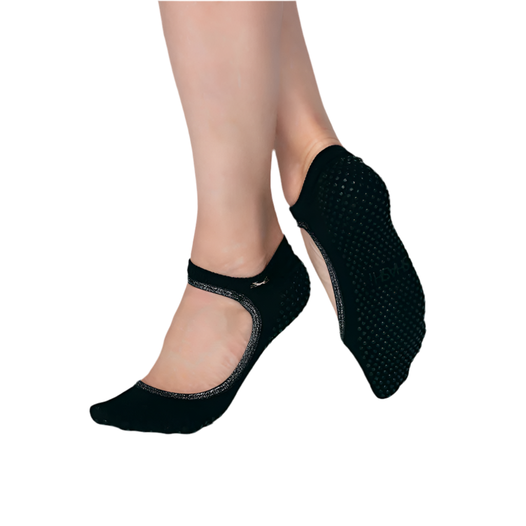 Shashi Sweet Regular Toe With Trim Black Silver