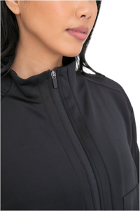 FREE MB FLEX MOCK NECK ZIP UP JACKET BLACK