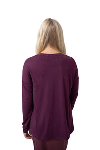 SNOGA LONG SLEEVE EVERY DAY TANK TOP PLUM