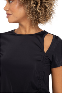 FREE MB SIDE RUTCHING ACTIVE TANK TOP BLACK