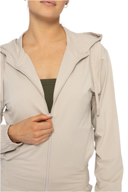 FREE MB FLEX CONFORT HOODED ZIP JACKET TAN