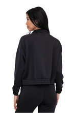Cargar imagen en el visor de la galería, FREE MB FLEX MOCK NECK ZIP UP JACKET BLACK