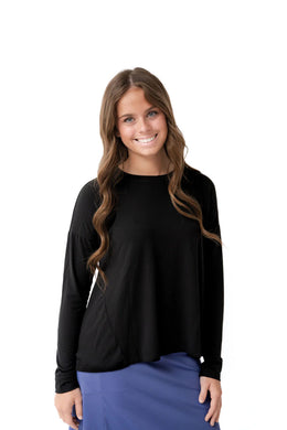 SNOGA LONG SLEEVE EVERY DAY TANK TOP BLACK