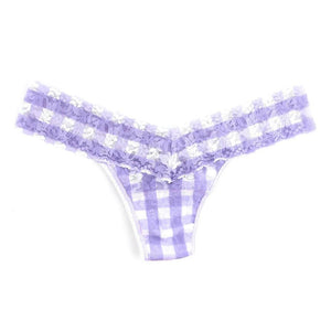 HANKY PANKY - LACE VARSITY GINGHAM LOW RISE THONG