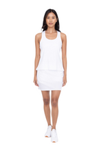 Cargar imagen en el visor de la galería, FREE MB UV PROTECTION RACERBACK ACTIVE TANK TOP WHITE
