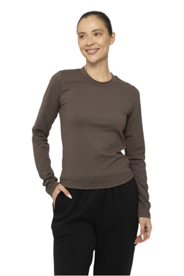 FREE MB KEYHOLE SIDE LONG SLEEVES ACTIVE TANK TOP DARK OLIVE