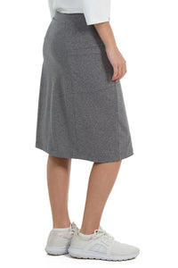 SNOGA FIT SKORT 22” HEATHER GREY