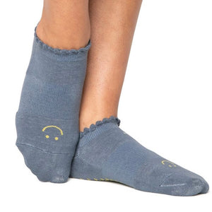 Pointe Studio Happy Grip Sock / Blue Dust