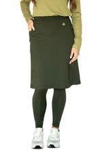 Cargar imagen en el visor de la galería, SNOGA ANKLE FIT SKIRT LEGGING 22” FOREST