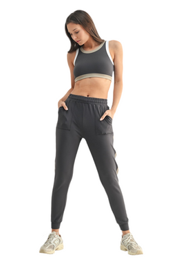 FREE MB POWER PLAY ACTIVE JOGGER & TOP SET DARK GREY COMBO