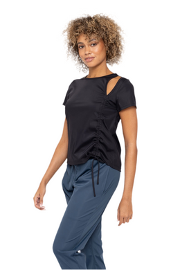 FREE MB SIDE RUTCHING ACTIVE TANK TOP BLACK