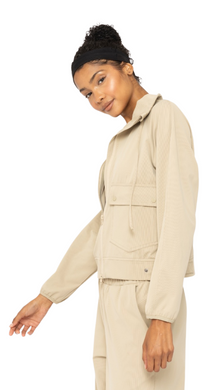 FREE MB ECOSOFT ZIP-UP JACKET & CARGO SKIRT KHAKI