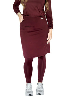 SNOGA ANKLE FIT SKIRT LEGGING 22” TAWNY