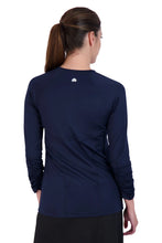 Cargar imagen en el visor de la galería, SNOGA ACTIVE TOP WITH ZIPPER NAVY