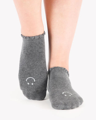 Pointe Studio Happy Grip Sock / Grey