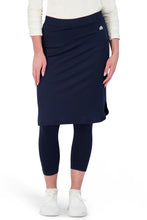 Cargar imagen en el visor de la galería, SNOGA CROPPED SHIRT TAIL SKIRT LEGGING NAVY