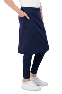 SNOGA GIRLS ANKLE FIT SKIRT LEGGING NAVY