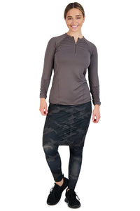 SNOGA ANKLE FIT 22” SKIRT LEGGING BLACK CAMO