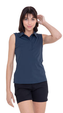 FREE MB SOFT TOUCH POLO TANK TOP NAVY