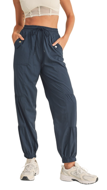 FREE KIM ESSENTIAL CARGO PANTS NAVY