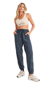 FREE KIM ESSENTIAL CARGO PANTS NAVY