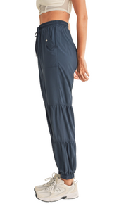 FREE KIM ESSENTIAL CARGO PANTS NAVY