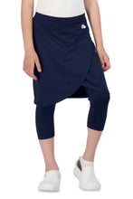 Cargar imagen en el visor de la galería, SNOGA GIRLS FAUX WRAP SKIRT LEGGING NAVY