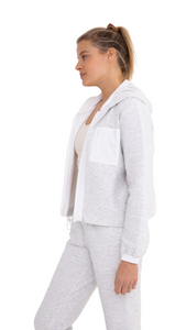 FREE MB COTTON-BLEND TEXTURED JACKET & JOGGER SET