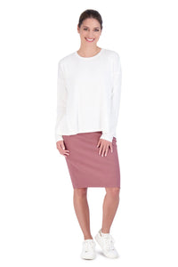 SNOGA LONG SLEEVE EVERY DAY TANK TOP WHITE