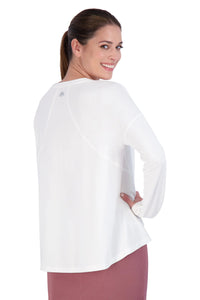 SNOGA LONG SLEEVE EVERY DAY TANK TOP WHITE