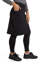 Cargar imagen en el visor de la galería, SNOGA ANKLE FIT 22” SKIRT LEGGING BLACK