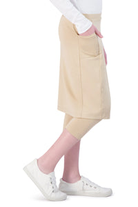 SNOGA GIRLS FIT SKIRT CAPRI HUMMUS