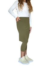 Cargar imagen en el visor de la galería, SNOGA GIRLS FIT SKIRT CAPRI OLIVE