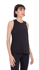 FREE MB SOFT TOUCH RACERBACK TANK TOP BLACK
