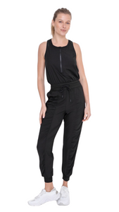 FREE MB HALF ZIP ACTIVE JOGGER LEGGING JUMPSUIT