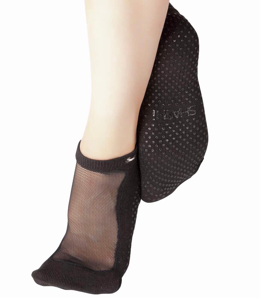Shashi Classic Mesh Non-Slip Sock  MED/BLK