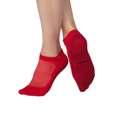 Shashi Classic Mesh Non-Slip Sock MED/RED