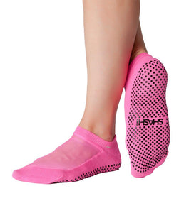 Shashi Classic Mesh Non-Slip Sock  MED/ Fucsia