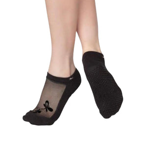 Shashi Classic Mesh Graphite  Sock MED/ Black