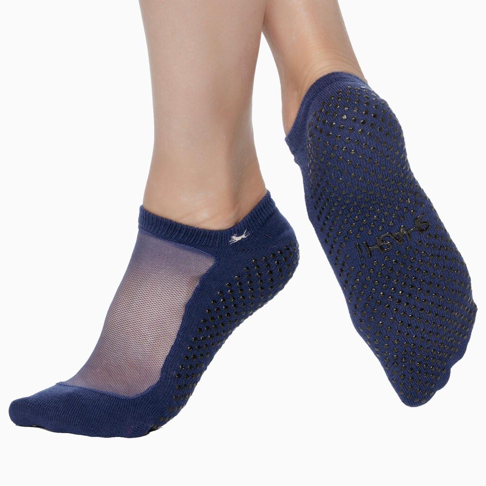 Shashi Classic Mesh Non-Slip Sock MED/NAVY