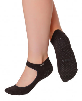 Shashi Sweet Open-Top Non-Slip Sock SHA/BLK