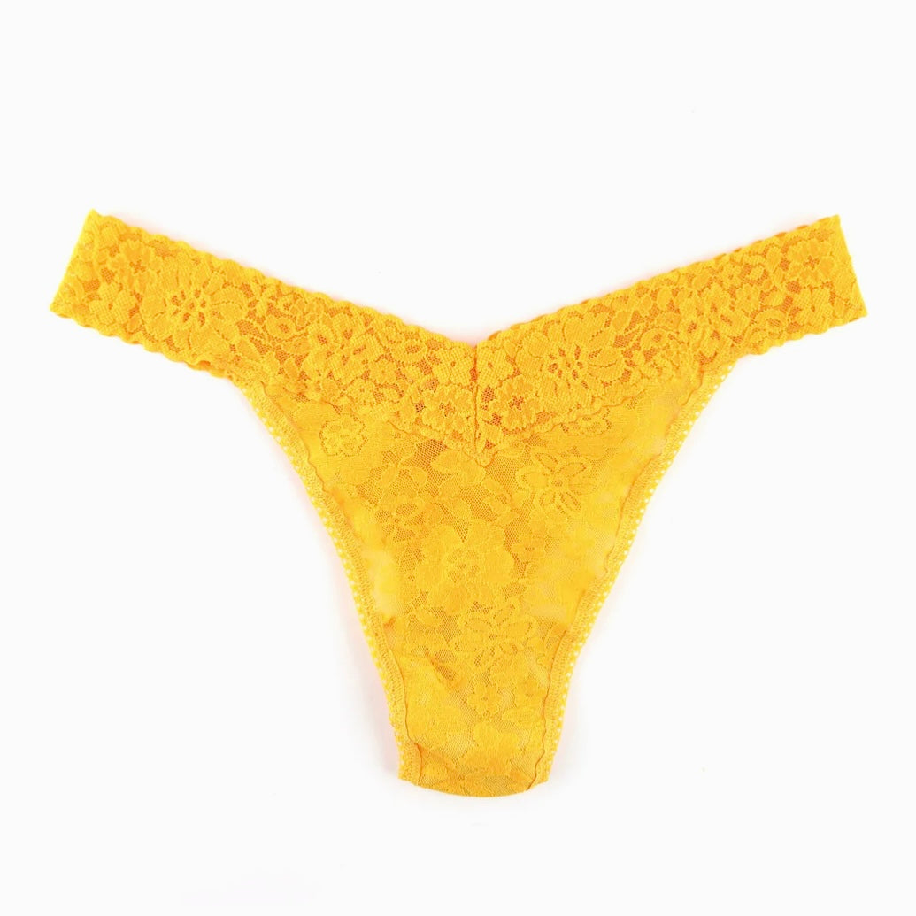 HANKY PANKY - LACE ORIGINAL RISE THONG  4811 ONE SIZE