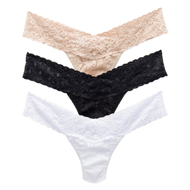 HANKY PANKY - LACE LOW RISE THONG 4911