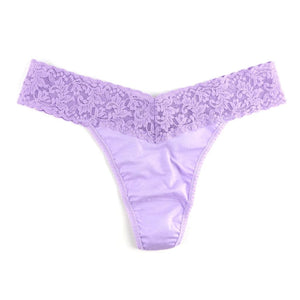 HANKY PANKY - COTTON ORIGINAL  RISE THONG WITH LACE 891801